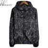Wmwmnu Spring Autumn new Women's jacket hooded jacket Women Fashion Casual Thin Windbreaker Zipper plus size 5XL Coats LS326