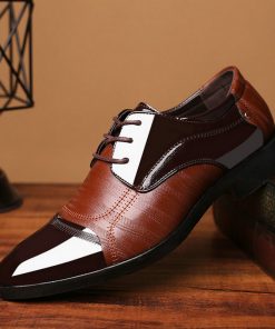 Fashion Business Dress big size 2019 New Classic Leather Men oxfords Shoes Fashion lace up Men Dress Formal Shoes VV-38Z
