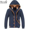Mwxsd brand Mens autumn Hoodies for Men sweatshirt men's fleece hooded jacket male hoody Overcoat