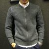 Men sweater jacket winter 2019 new autumn teenage boy cardigan knitted outerwear slim male baseball clothing zipper fashion