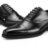 Fashion Black / Brown Mens Formal Business Dress Shoes Genuine Leather Social Shoes Male Wedding Groom Shoes