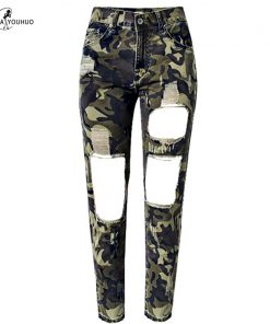 2018 Autumn Joggers Women Pants Military Female Army Camo Pants Female High Waist Camouflage Jeans Green Pants Leggings Trousers