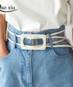 Brand design Belt Wedding Belt New Fashion Accessories Casual Female Belts Plastic Wild PVC Material Transparent Women Belts