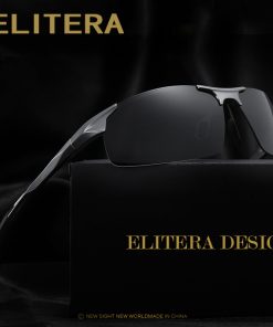 ELITERA Aluminum Magnesium Men's Sunglasses Polarized Coating Mirror Sun Glasses oculos Male Eyewear Accessories For Men E8177