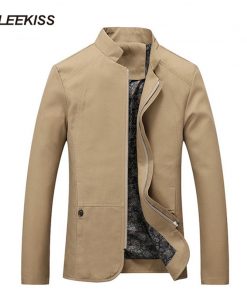 2019 Autumn Summer Spring Men Jacket Cotton Cargo Jackets New Design Plus Size Solid Casual Stand Male Windbreaker Cool XT316