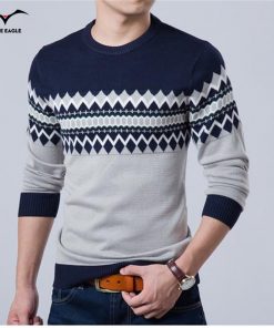 2019 New Autumn Fashion Brand Casual Sweater O-Neck Slim Fit Knitting Mens Sweaters And Pullovers Men Pullover Men XXL