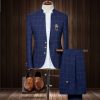 MS50 2017 Standard Collar Classic Custom Made Men suit Blazers Retro gentleman style tailor made slim fit wedding suits for men