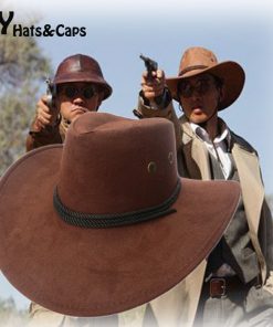 New 2018 Sun Hat Faux Leather Cowboy Hat Men and Women Travel Caps Fashion Western Hats Chapeu Cowboy 9 colors YY0270