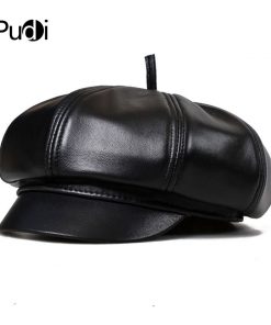 HL010 Spring Free shipping genuine leather man's Newsboy cap Octagonal cap hat CBD high quality men's hat
