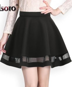 Fashion women skirt kawaii faldas ladies midi skirt Sexy skirts womens Pleated skirts saias Korea clothes summer tutu femme