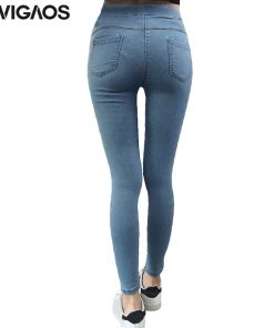 BIVIGAOS Basic Skinny Womens Jeans Ankle Pencil Pants Slim Elastic Denim Pants Jean Leggings Female Cotton Jeggings Jeans Women