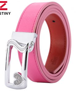 DESTINY famous brand women belt female genuine leather strap ladies girls designer for jeans skirt fashion heart ceinture femme