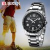CURREN Mens Watches Top Brand Luxury Military Wrist Watches Steel Men Business Watch Clock Waterproof Relogio Masculino xfcs