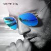 VEITHDIA Brand Unisex Classic Designer Mens Sunglasses Polarized UV400 Mirror Lens Fashion Sun Glasses Eyewear For Men Women