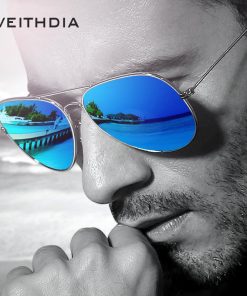 VEITHDIA Brand Unisex Classic Designer Mens Sunglasses Polarized UV400 Mirror Lens Fashion Sun Glasses Eyewear For Men Women