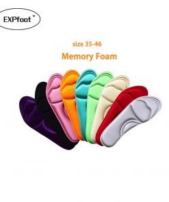 2 Pair/lot Memory Foam Insoles Shock-Absorbant foot massage insole for man and women casual shoes plantar fasciitis Foot Pain