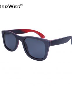BerWer 2019 Skateboard men sunglasses handmade sunglasses UV400 protection wood woman sunglasses
