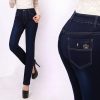 27-38 Size Autumn Brand Jeans Femme Slim Straight High Waist Cotton Plus Size Denim Jeans Womens Pants For Women Jeans