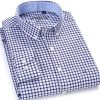 Men's Shirts Tops Men Plaid & Striped Shirt Oxford Casual Men's Shirts With Long Sleeves Slim Fit Camisa Social 5XL 6XL Big Size