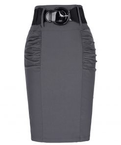 Womens Skirts 50s Retro Vintage High Stretchy jupe Woman Short Work Pencil Skirt Sexy Summer Bodycon Midi Skirts Office Skirt