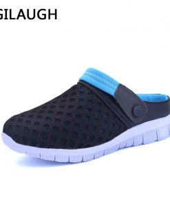 Summer Big Size 36-46 Mesh Breathable Men Sandals Lightweight Beach Flip Flops Mens Slippers