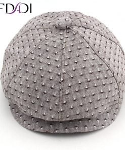 BFDADI 2019 Spring And Summer Newsboy Cap Size 57 58 59 60cm Fashion Caps Breathable Hat For Men And Womem