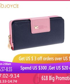 Stylish Women Wallets Brand PU Leather Long Leather Women Clutch Bag Hasp Zipper Wallet Card Holders Clutch Money Bag Carteira