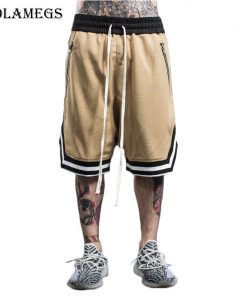 Aolamegs Men's Shorts Tide Brand European American Men Zipper Loose Shorts Knee Length Homme Casual Sweatpants Bermuda Masculina