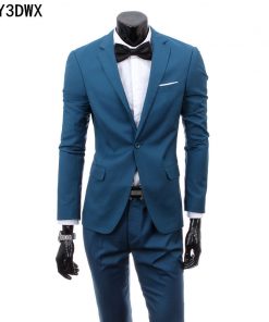 (jacket+pants) 2018 Custom made Mens Light Gray Suits Jacket Pants Formal Dress Men Suit Set men wedding suits groom tuxedos