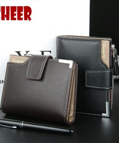 Baellerry Brand Wallet Men Leather Men Wallets Purse Short Male Clutch Leather Wallet Mens Money Bag Quality Guarantee