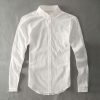 Zecmos Cotton Linen Men Shirts White Grandad Chinese Collar Casual Shirts For Men