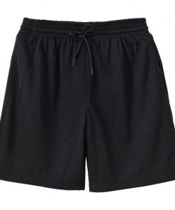 Ins port wind summer tide brand quick-drying elastic waist sports casual pants breathable solid color straight mesh men's shorts