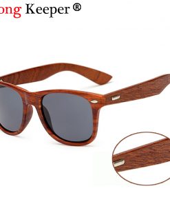 Women/Men Sunglasses Bamboo Sunglasses Handmade Wooden Frame Square Mirror Lens Classic Gafas de sol UV400 for driving sports