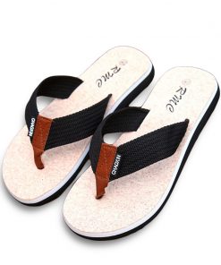 New Summer Brand Men Flip Flops Printing Eva Ribbon Non-Slip Soft Slides Home Slippers Casual Playa Tongs Sandals Beach Shoes