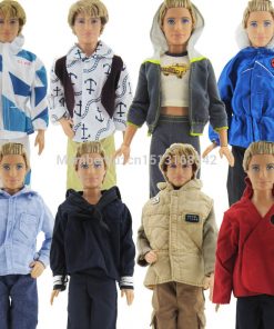 3 Sets Fashion Handmade Casual Men Outfits Daily Wear Clothes For Barbie Friend Ken Doll Randomly Pick FREE SHIPPING