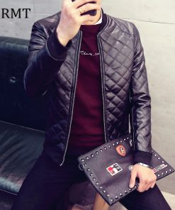 2019 Brand New Leather Clothing Mens Jacket Coat Fall Winter Biker Bomber male Jacket thin men's Jackets Men PU Warm coats