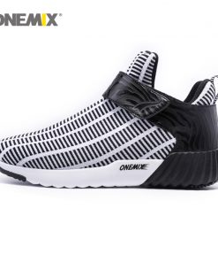 Onemix warm height increasing shoes winter men sports shoes outdoor men's running shoes Jogging and walking shoes 1190