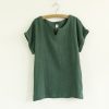Plus Size linen blouse summer tops women top woman white shirt women cotton short sleeve ladies blouses blusas femininas 2018