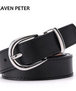 Women Belt Cummerbunds Belts For Women Dress Apparel Lady Pu Leather Black Waist Belts Women Sliver Buckle Cinturon Mujer