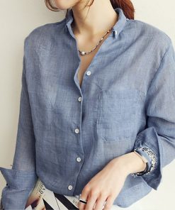 Chemisier Femme Womens Tops Fashion 2018 Autumn Linen White Shirt Women Long Sleeve Blouse Korean Woman Clothes Roupas Femininas