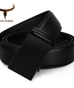 COWATHER luxury top cow genuine leather belt men high quality mens belts automatic buckle waistband for male strap free shipping