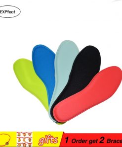 1 Pair/lot Memory Foam Shock absorption Insole foot massage insole for man and women casual shoes plantar fasciitis heel insole