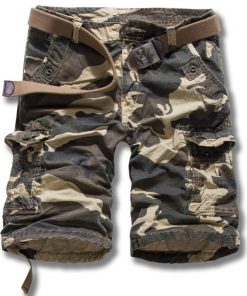 2019 Men's Shorts Brand Casual Camouflage Trousers Loose Cargo Shorts Large Size Military Short Pants Overalls Breeches For Men
