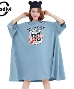 Oladivi Oversized Shirt Large Plus Size Women Dress Fashion Print Top Tee Big Size Cotton Dresses Female Tunic Vestidio 10XL 8XL