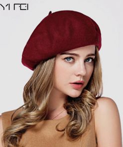 Winter Women Hat Vintage Berets Wool 32colors Cap Pillbox Hat Gorras Planas Hombre Hats Beret Boinas Mujer Wool Beanie Hat