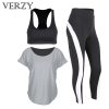 Black Women Yoga Set Workout Sportswear High Elasticity Gym Running Fitness Breathable Yoga Bra&Sport Leggings Outdoor