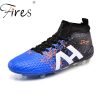 Fires Long Spikes Soccer Shoes Boots For Men Sports Shoes Outdoor Boys Football Shoes Men High Ankle Original Football Boot New