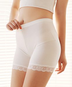 LNRRABC Trendy 3 Colors 2 Sizes Sexy Lace Thin Mid Women Popular Invisible Trousers Short Trousers Pants Women's Leggings