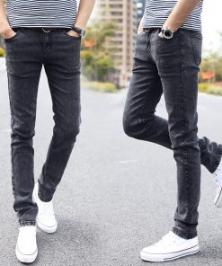 Desy Feeci Brand Men Jeans Slim Fit Skinny Denim Jeans Designer Elastic Straight Jeans Stretch Trousers Jeans for Men