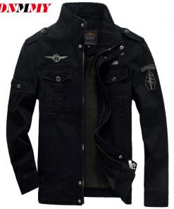 LONMMY M-6XL Mens bomber jacket coat man jacket military Air Force One Cotton Camouflage jackets mens coats men Thick Velvet